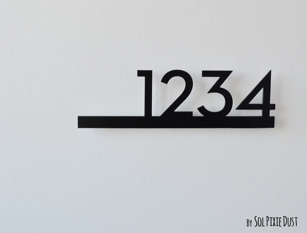 Underline House Numbers - LED Signs with Name / Address