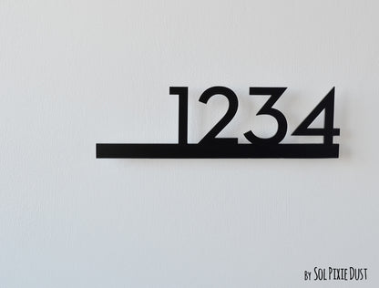 Underline House Numbers - LED Signs with Name / Address