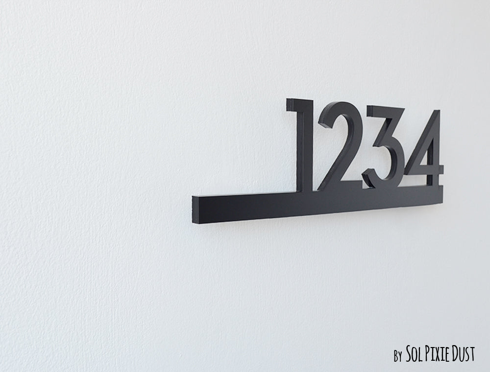 Underline House Numbers - LED Signs with Name / Address