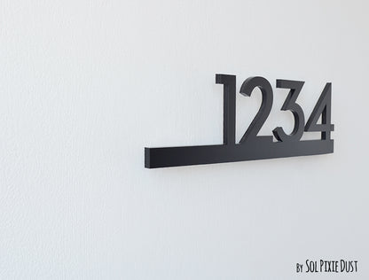 Underline House Numbers - LED Signs with Name / Address