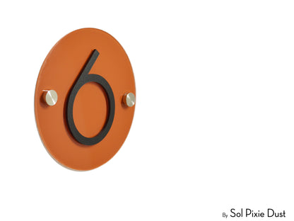 Acrylic Plaque House Number Sign – One Layer | Multiple Sizes & Shapes