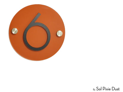 Acrylic Plaque House Number Sign – One Layer | Multiple Sizes & Shapes