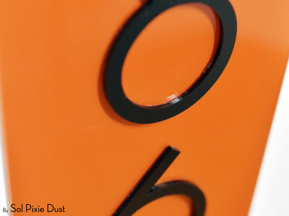 Acrylic Plaque House Number Sign – One Layer | Multiple Sizes & Shapes