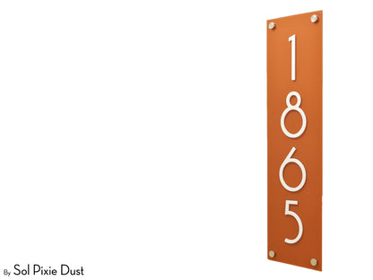 Acrylic Plaque House Number Sign – One Layer | Multiple Sizes & Shapes