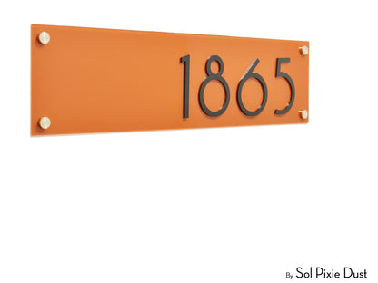 Acrylic Plaque House Number Sign – One Layer | Multiple Sizes & Shapes