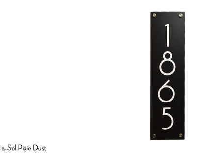 Acrylic Plaque House Number Sign – One Layer | Multiple Sizes & Shapes