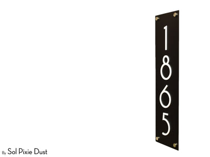Acrylic Plaque House Number Sign – One Layer | Multiple Sizes & Shapes