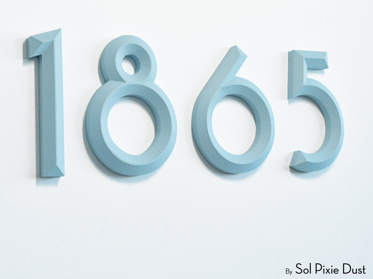 Minimal 3D House Numbers – Modern House Numbers