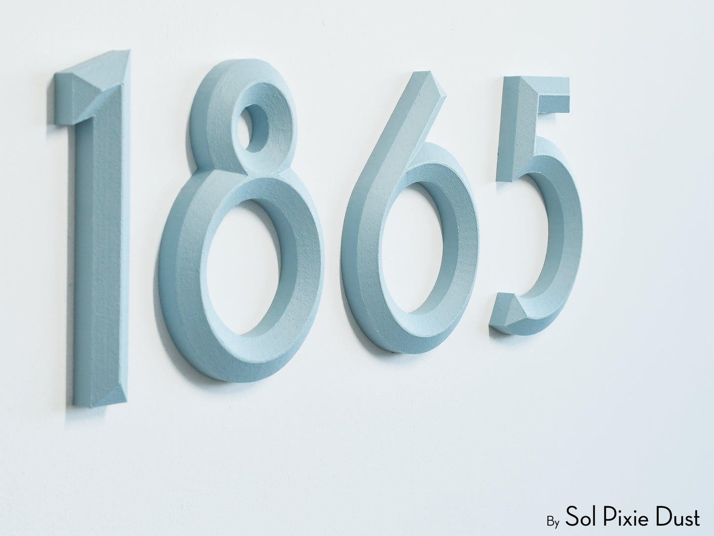 Minimal 3D House Numbers – Modern House Numbers