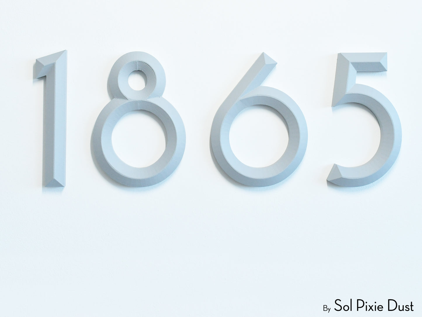 Minimal 3D House Numbers – Modern House Numbers