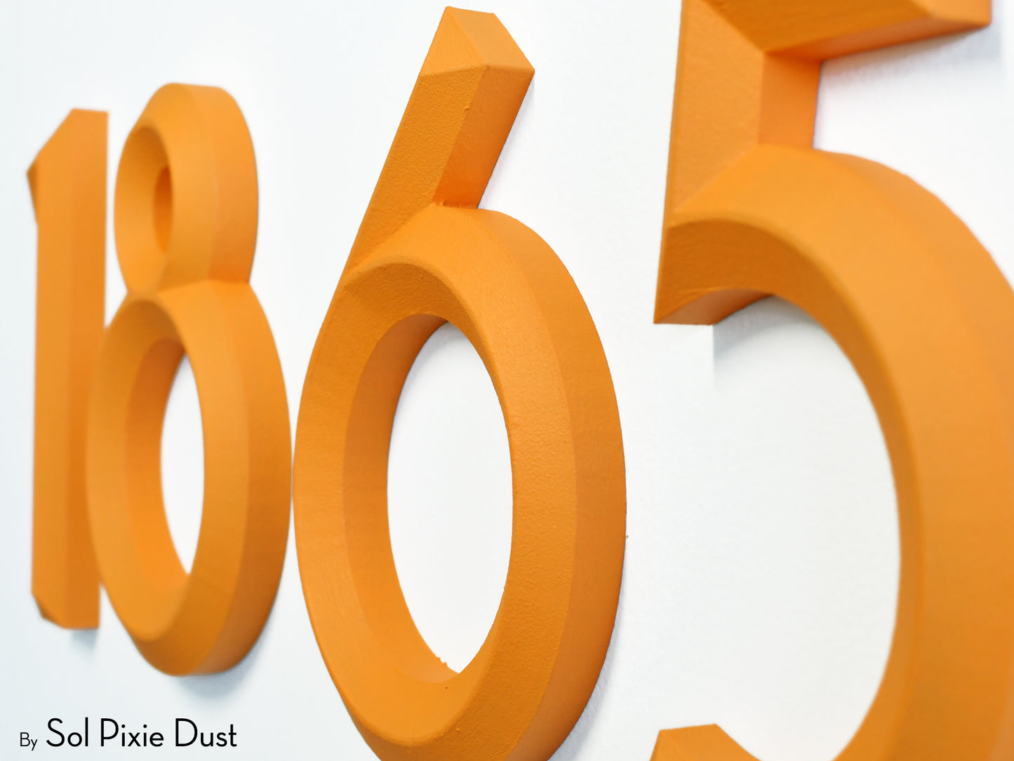 Minimal 3D House Numbers – Modern House Numbers