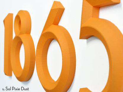Minimal 3D House Numbers – Modern House Numbers