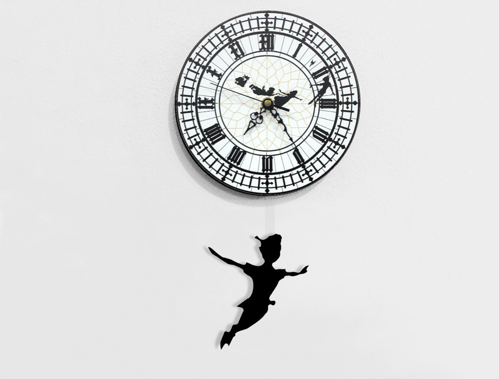 Peter Pan - Tinkerbell - Pendulum Wall Clock