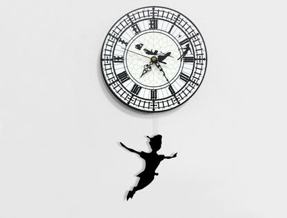 Peter Pan - Tinkerbell - Pendulum Wall Clock