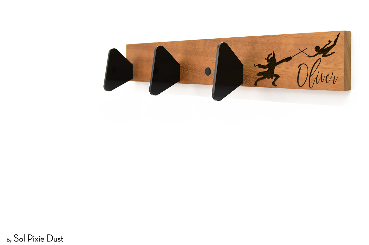 Wall Pegs and Racks - Wooden Hook Rack