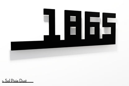 Underline House Numbers - LED Sign ( Font Options )