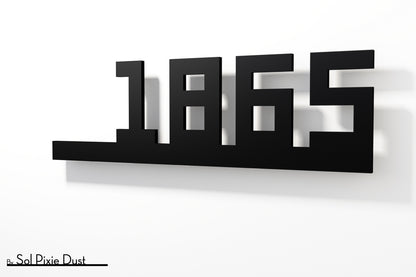 Underline House Numbers - LED Sign ( Font Options )