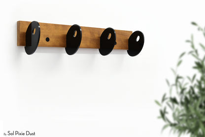 Wall Pegs and Racks - Wooden Hook Rack