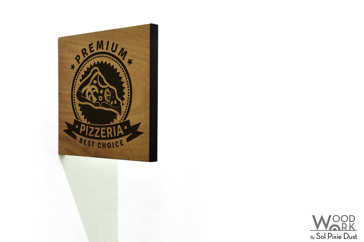 Solid Wood Address Plaques African Teak (Iroko) - Signs