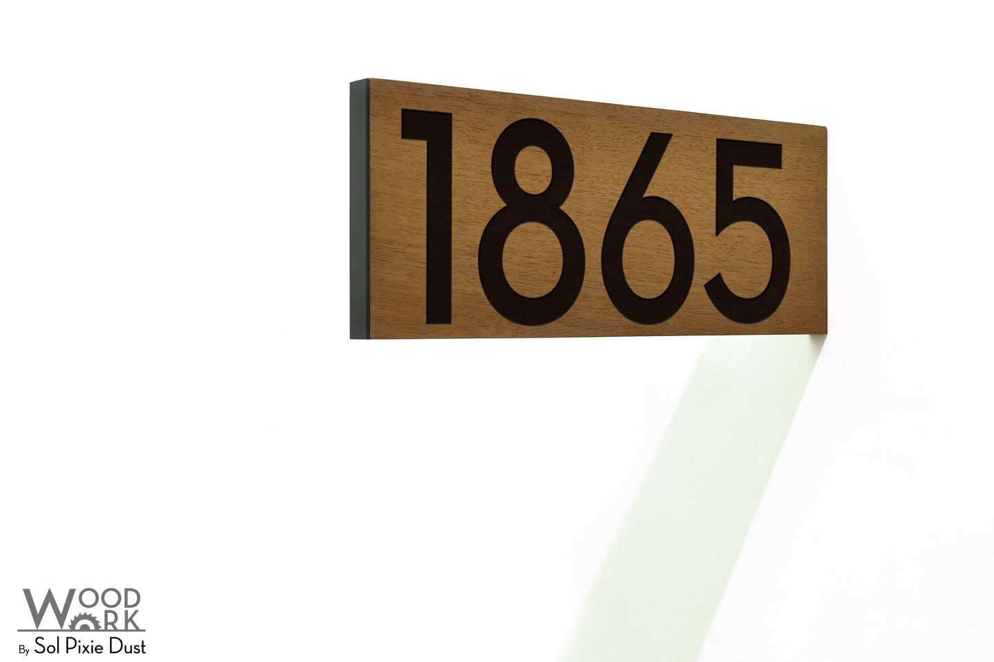 Solid Wood Address Plaques African Teak (Iroko) - Signs