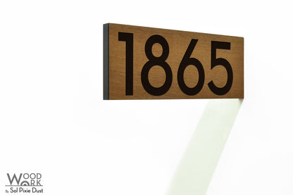 Solid Wood Address Plaques African Teak (Iroko) - Signs