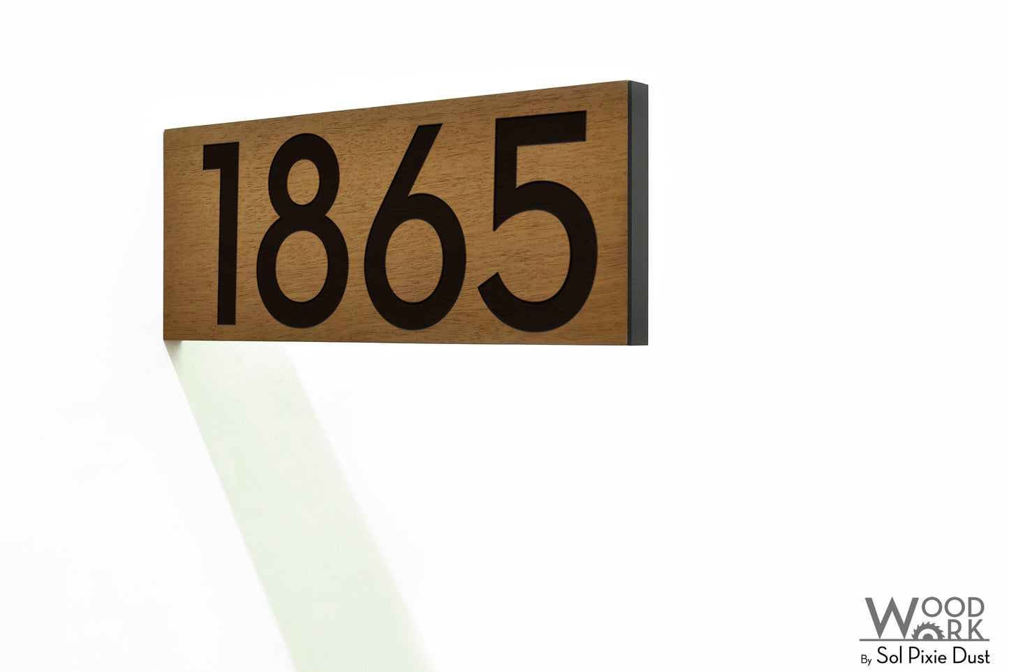 Solid Wood Address Plaques African Teak (Iroko) - Signs