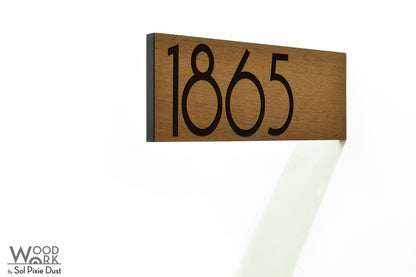 Solid Wood Address Plaques African Teak (Iroko) - Signs