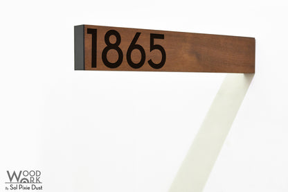 Solid Wood Address Plaques African Teak (Iroko) - Signs