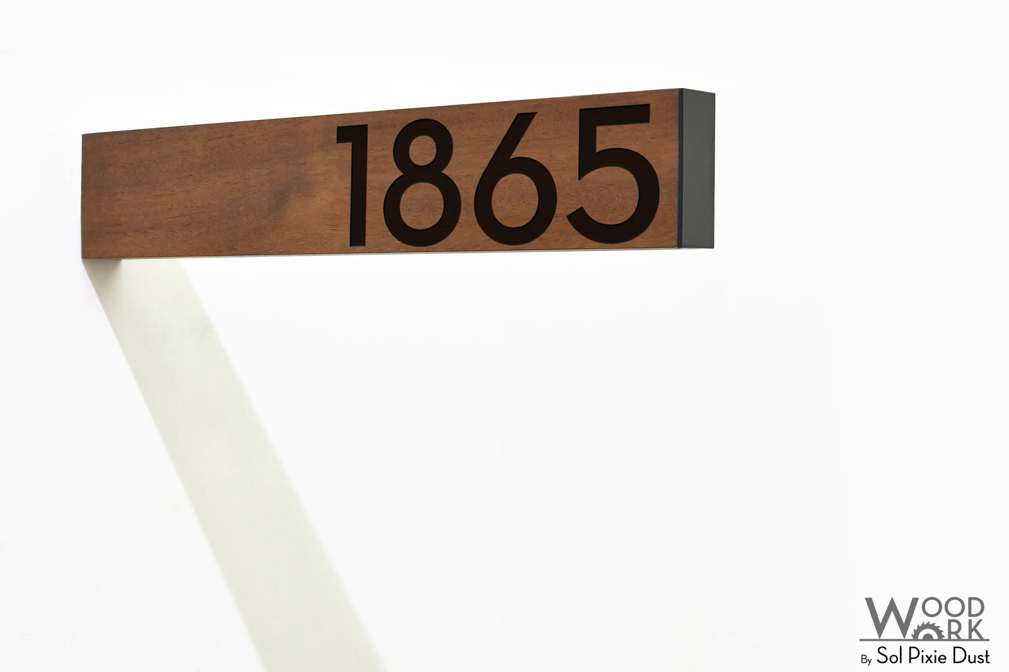 Solid Wood Address Plaques African Teak (Iroko) - Signs