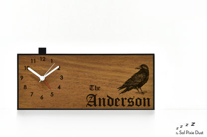 Alarm Clocks - Laser Engraved No Ticking - Table Desk Clock