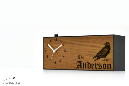 Alarm Clocks - Laser Engraved No Ticking - Table Desk Clock