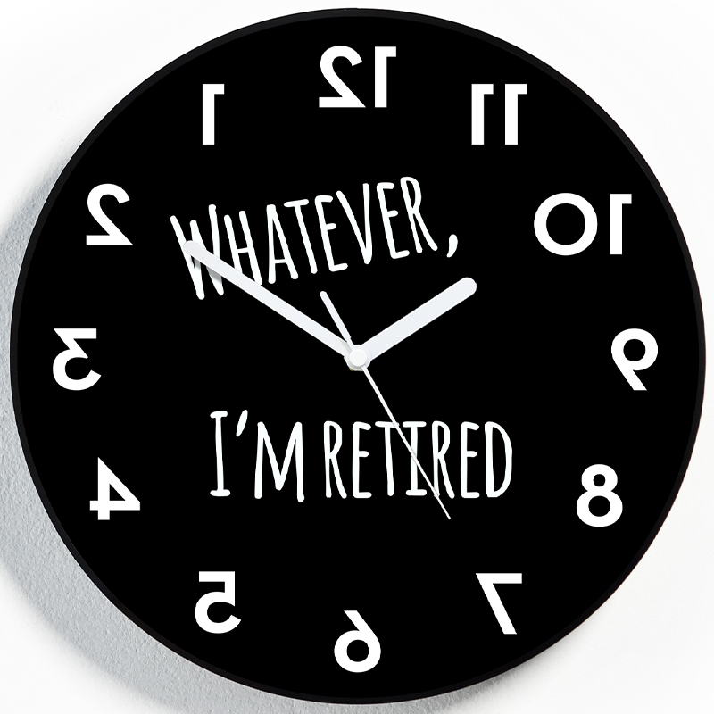 Reverse Wall Clocks