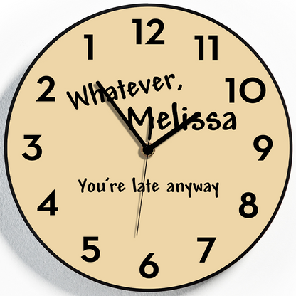 Reverse Wall Clocks