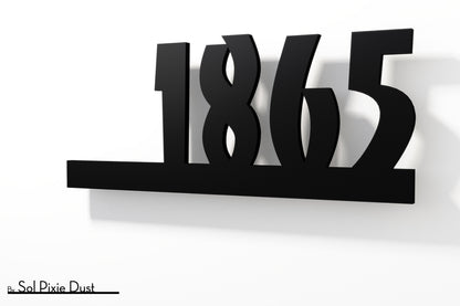 Underline House Numbers - LED Sign ( Font Options )