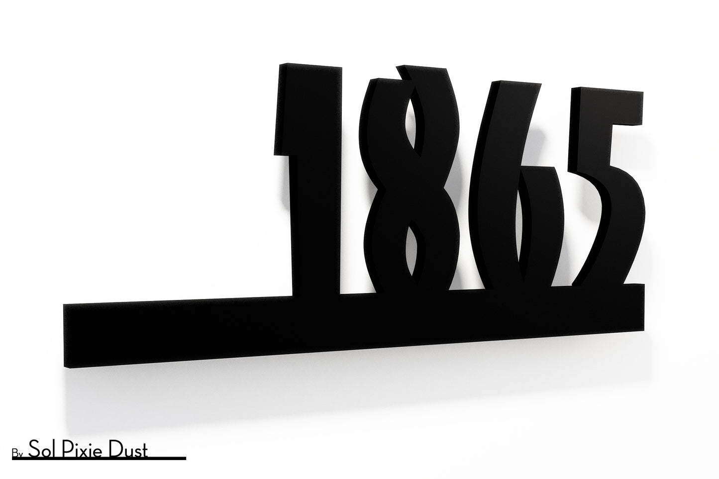 Underline House Numbers - LED Sign ( Font Options )