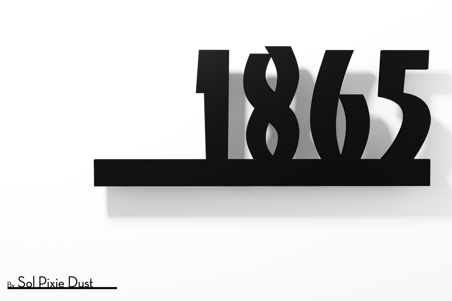 Underline House Numbers - LED Sign ( Font Options )