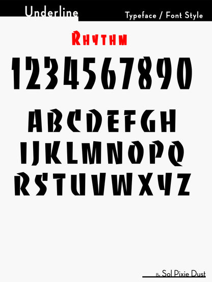 Underline House Numbers - LED Sign ( Font Options )