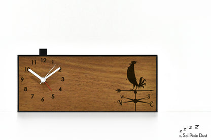 Alarm Clocks - Laser Engraved No Ticking - Table Desk Clock