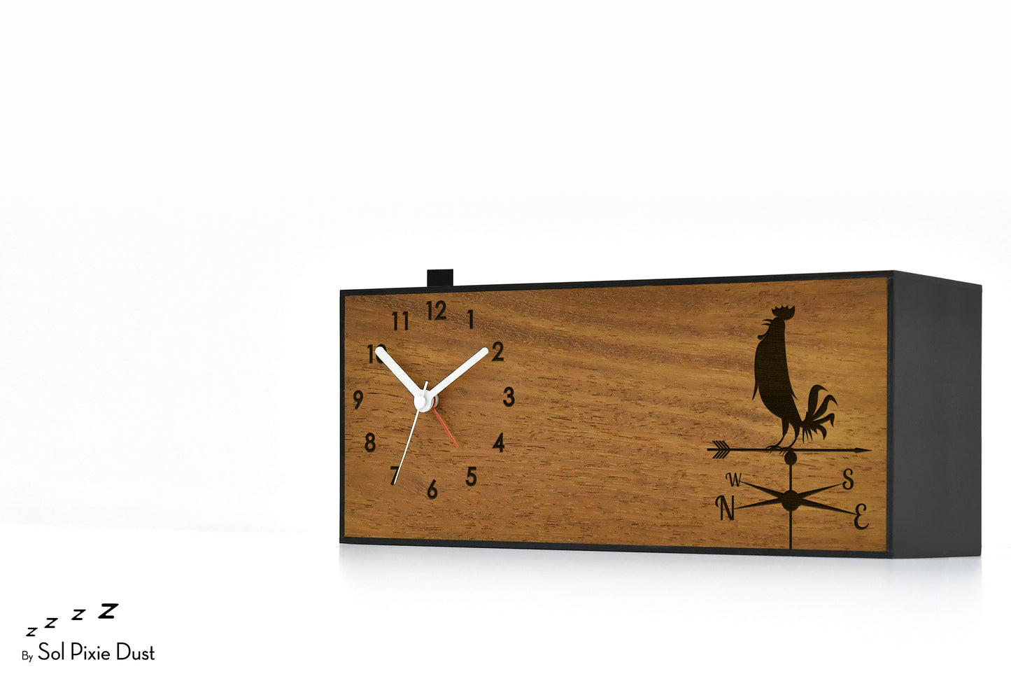 Alarm Clocks - Laser Engraved No Ticking - Table Desk Clock