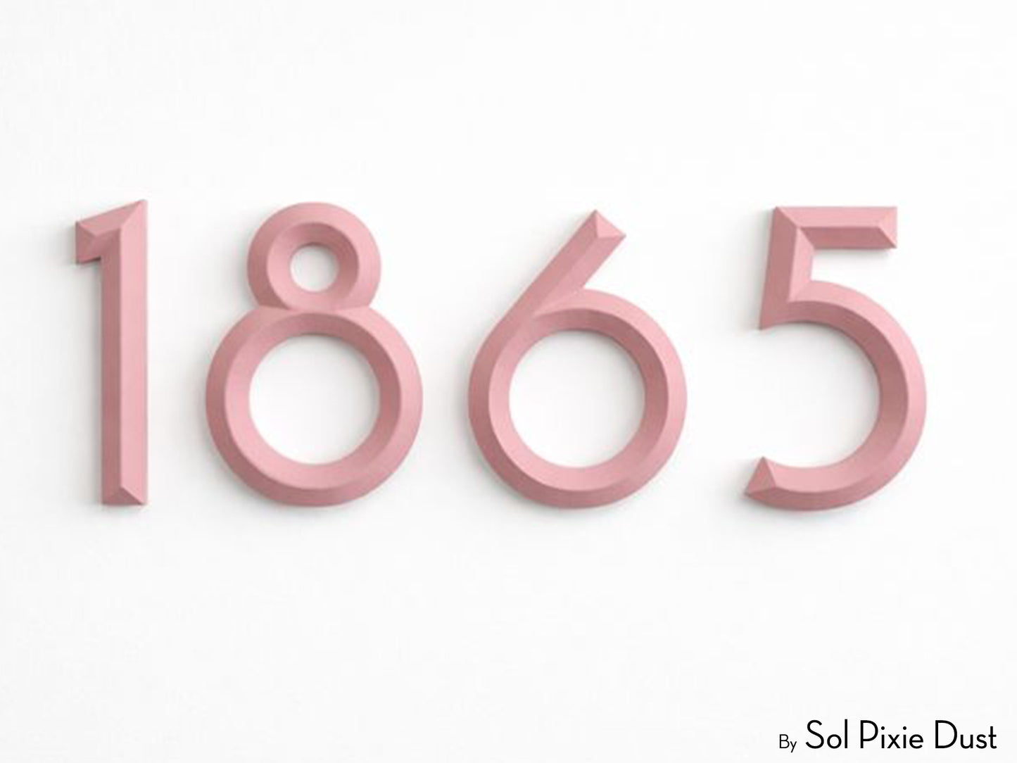 Minimal 3D House Numbers – Modern House Numbers
