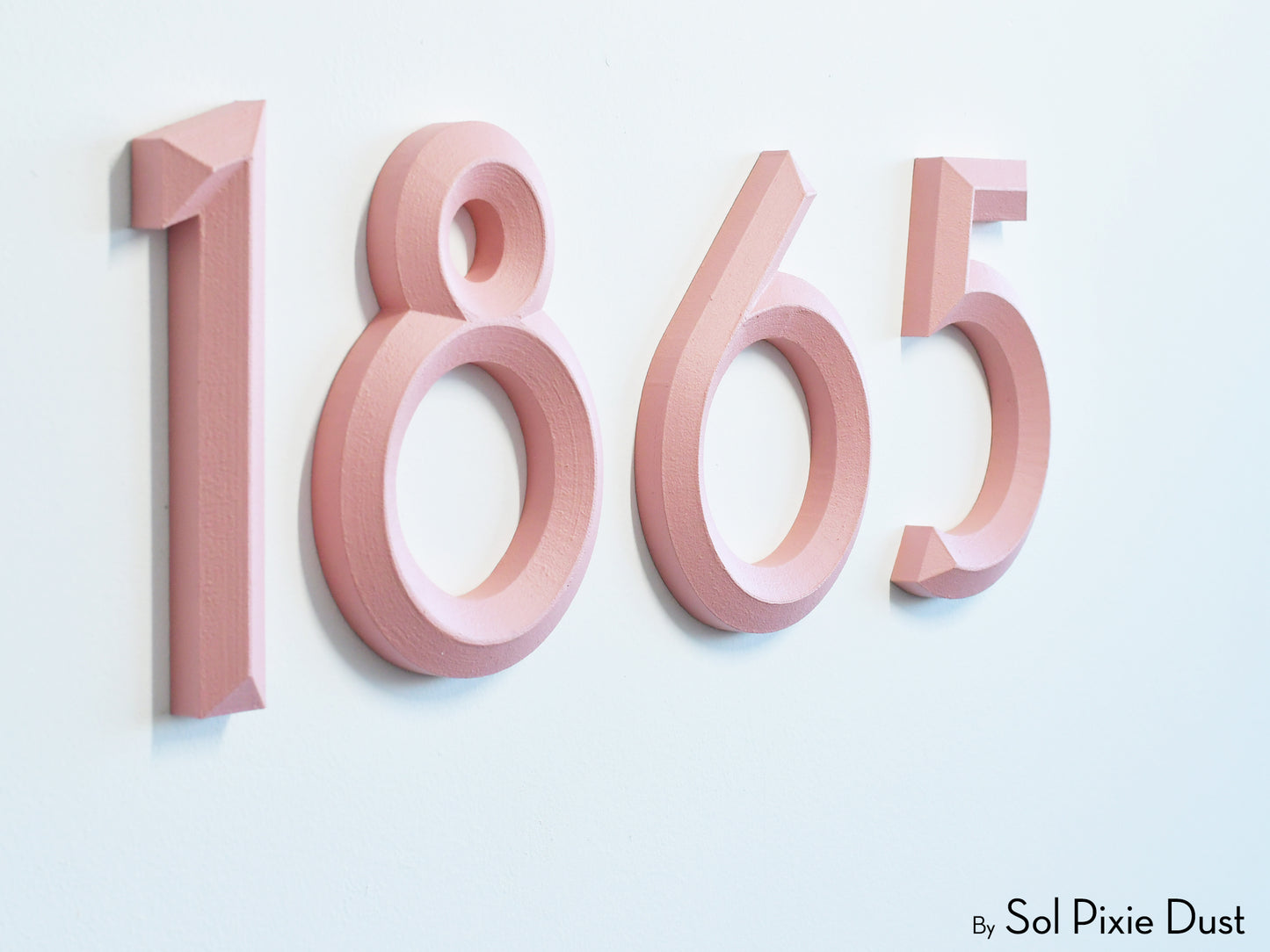 Minimal 3D House Numbers – Modern House Numbers