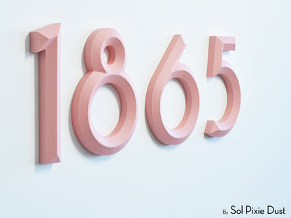 Minimal 3D House Numbers – Modern House Numbers