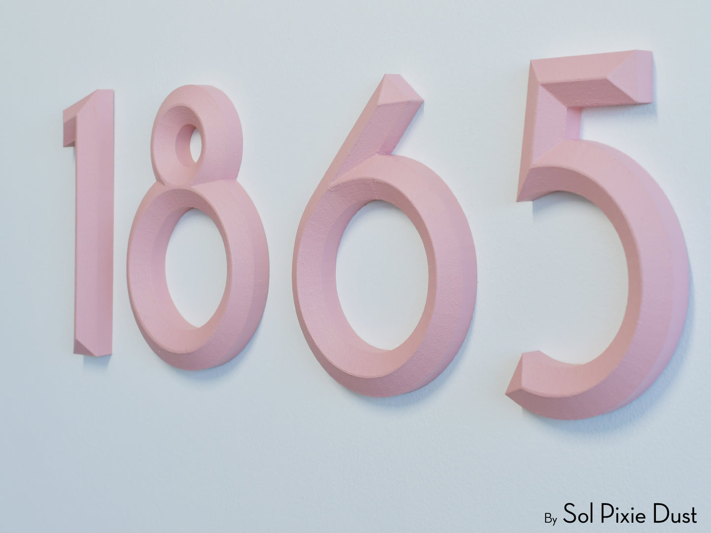 Minimal 3D House Numbers – Modern House Numbers