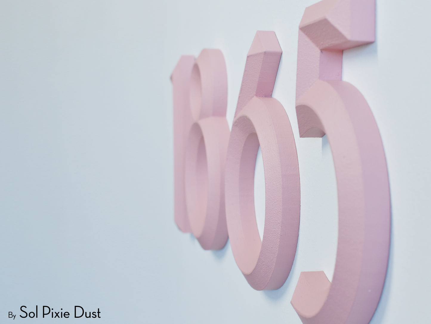 Minimal 3D House Numbers – Modern House Numbers