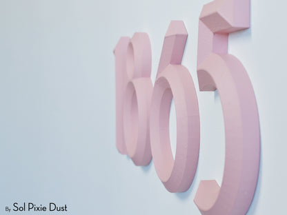 Minimal 3D House Numbers – Modern House Numbers
