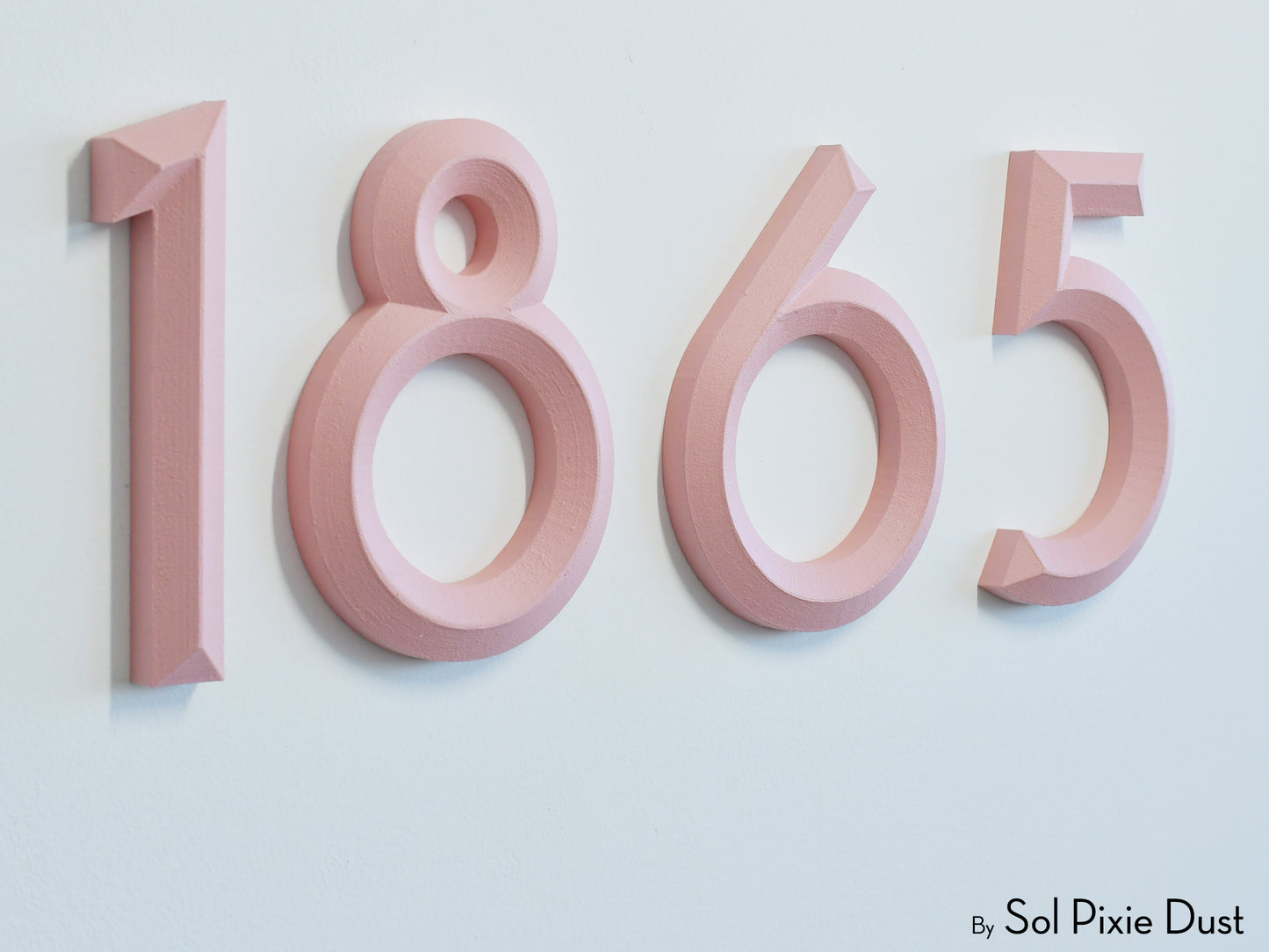 Minimal 3D House Numbers – Modern House Numbers