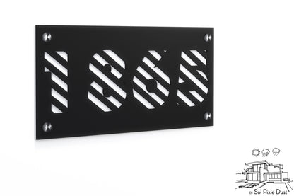 Acrylic Address Plaque - Signs ( Font Options )