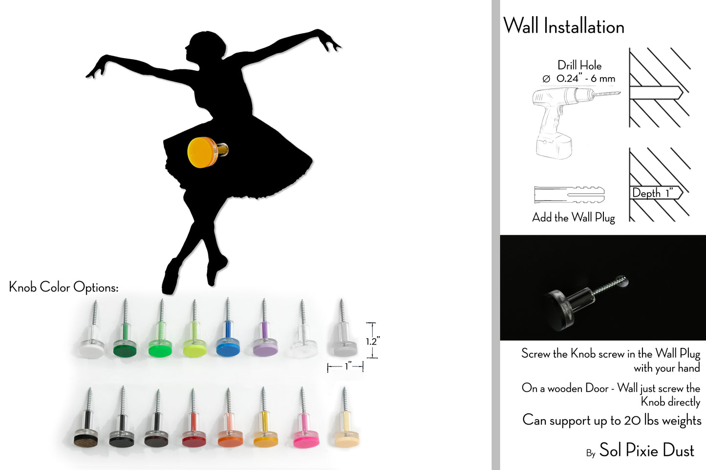 Wall Pegs and Racks - Custom Wall Hook Name