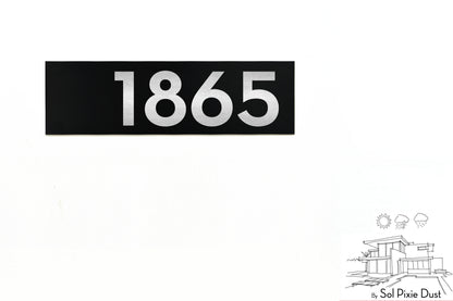 Aluminum (ACP) Engraved Address Plaque