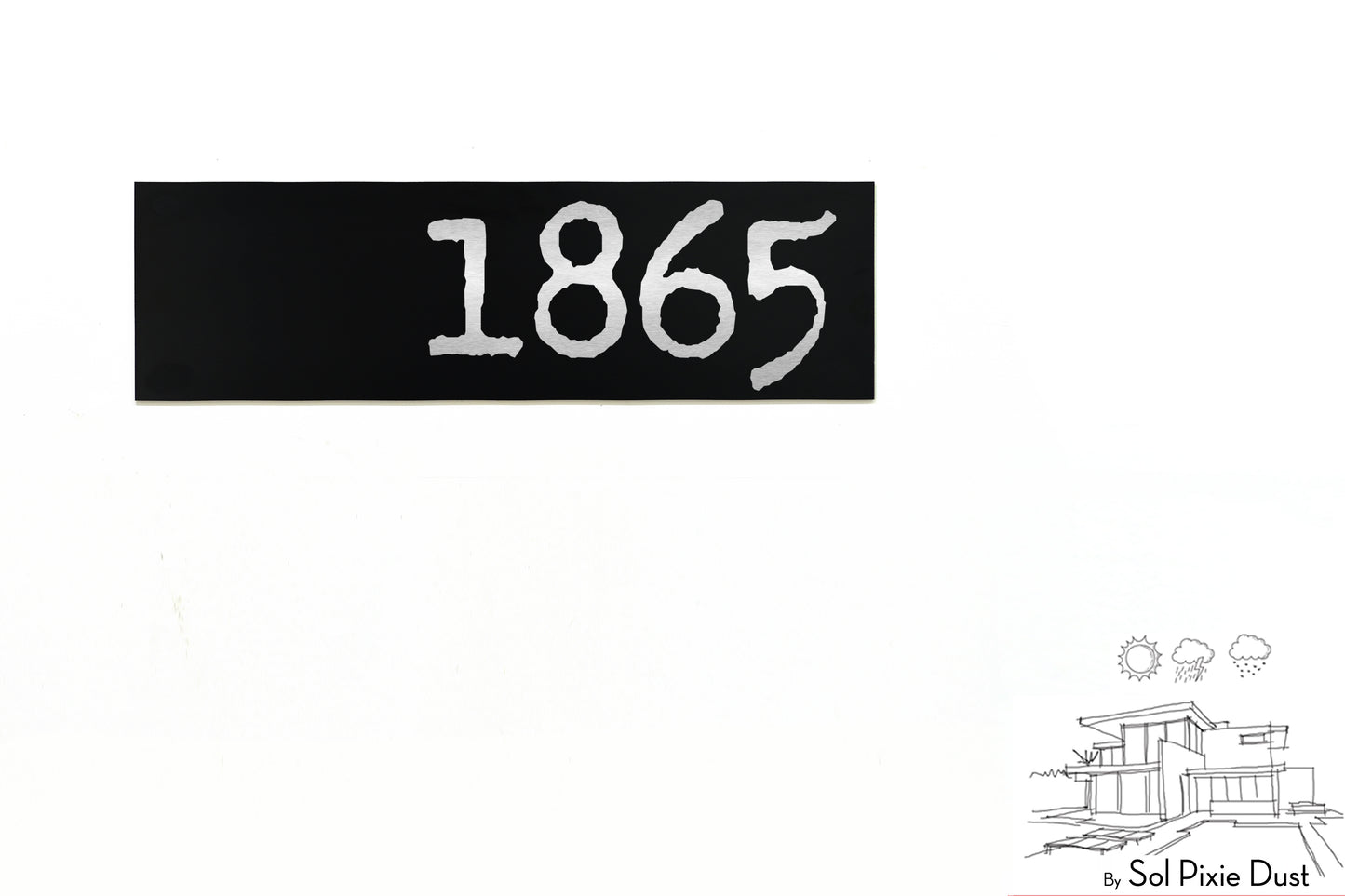 Aluminum (ACP) Engraved Address Plaque